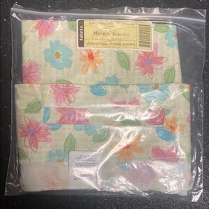 Longaberger medium serving Floral Blooms Fabric basket lining